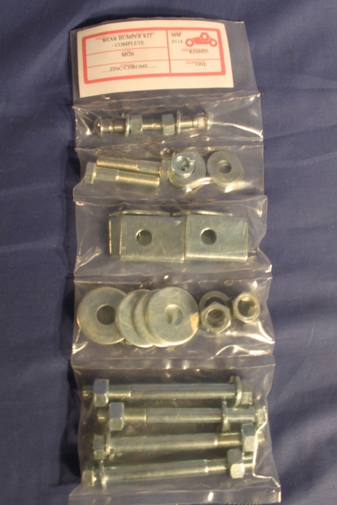 (54) MGB REAR CHROME BUMPER FITTING KIT