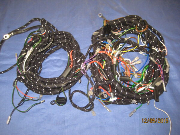 MGB WIRING LOOM BRAIDED NEGATIVE EARTH BL624  GHN/D4 158231-187840
