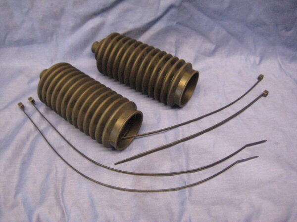 (3) MGB V8 MGC STEERING RACK GAITER KIT INC TIE STRAPS  GSV1155