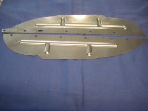MGOC Stainless Steel Front Splash Plates For MGB 1963–1980 – Pair – Made In UK