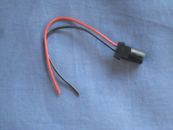 13H1927 LARGE GAUGE BULB HOLDER TUBE TYPE TWIN WIRE