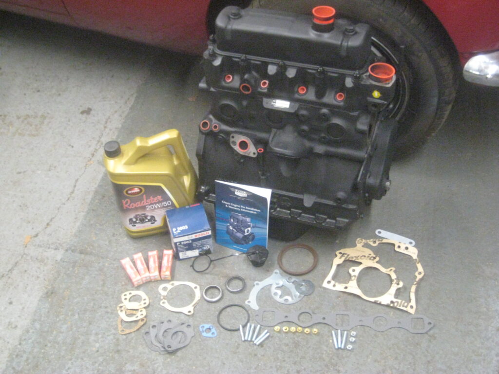 1072-910 IVOR SEARLE RECON. UNLEADED MGB ENGINE (EXCHANGE) CHROME BUMPER 18V - Image 2