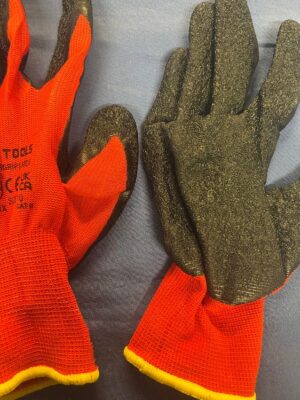 PAIR SUPERGRIP LATEX WORK GLOVES